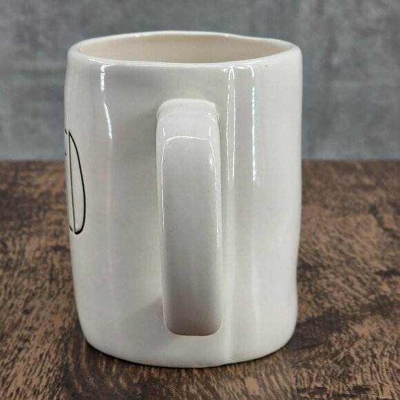 Rae Dunn BORED LL Large Letter Mug Coffee Tea Cocoa Farmhouse Cream Black Big - Picture 3 of 7